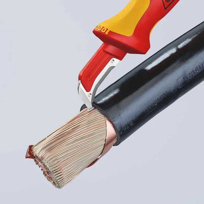 Диэлектрический нож / KNIPEX VDE izolyatsiya pichog'i 3