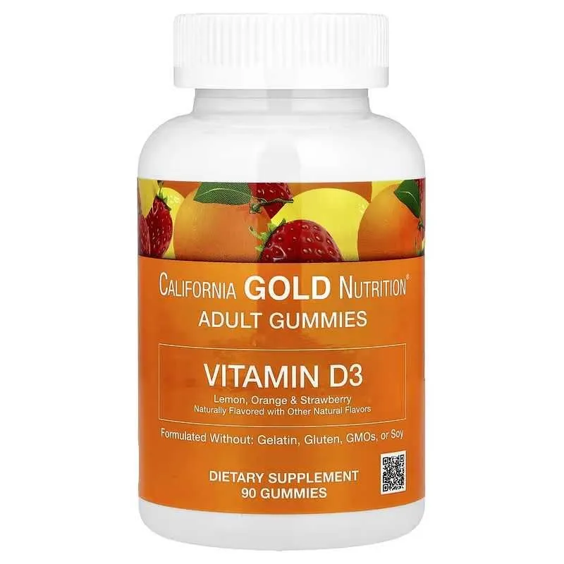 California Gold Vitamin D3 Д3 витамин D3 90 жевательных таблеток — фото 1