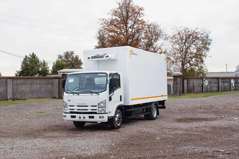 ISUZU NPR 82 L CNG refrejerator (градус -18)