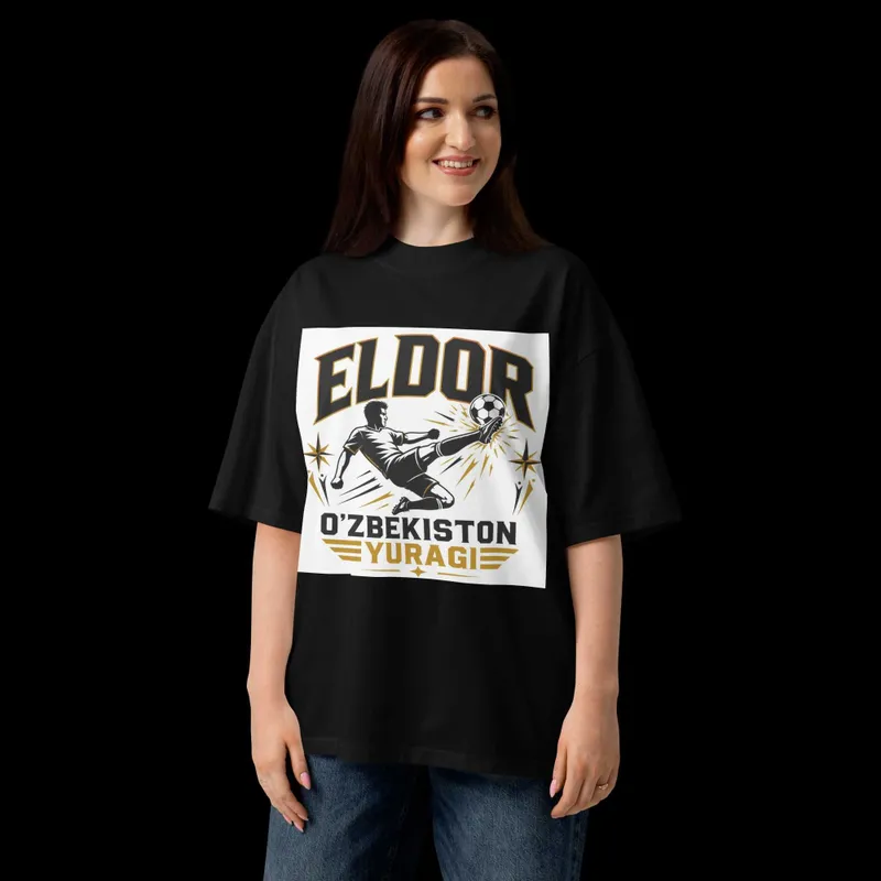ELDOR O'ZBEKISTON YURAGI — Premium Oversized Futbolka — фото 5