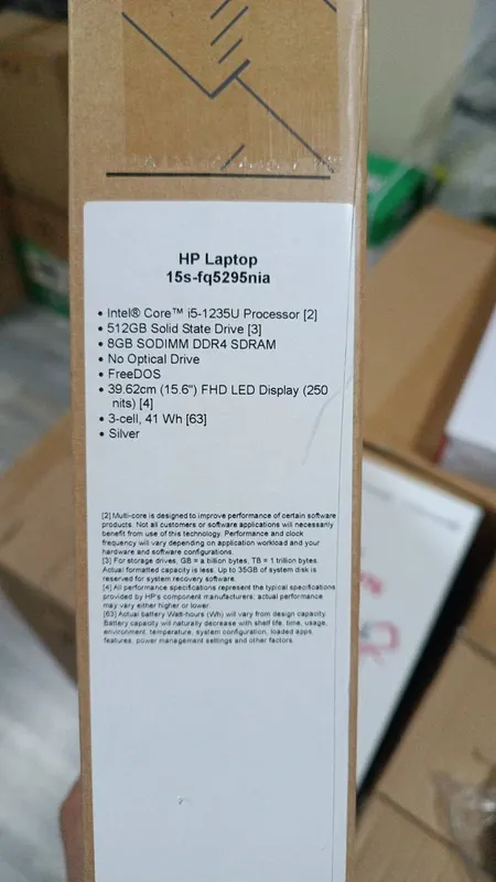Hp Laptop Hp 15s-fq5295nia — фото 1