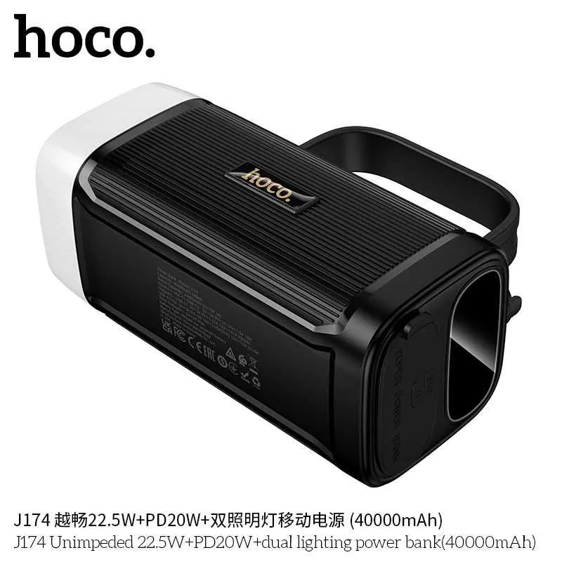 Hoco J174 Led фонарём Power Bank 40000mAh 22.5W+PD20W For iPhone 17 — фото 6