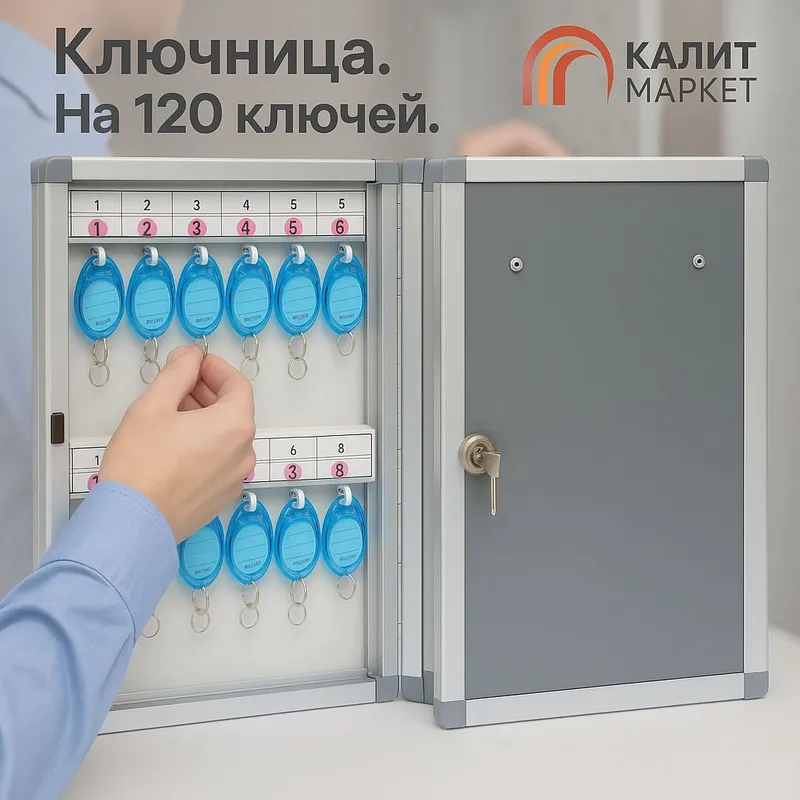 Kalit shkafi 120 | Metall, birkalar bilan shkaf