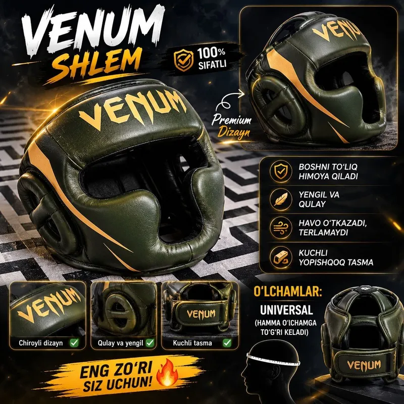 Venom shlem original arzon narxda