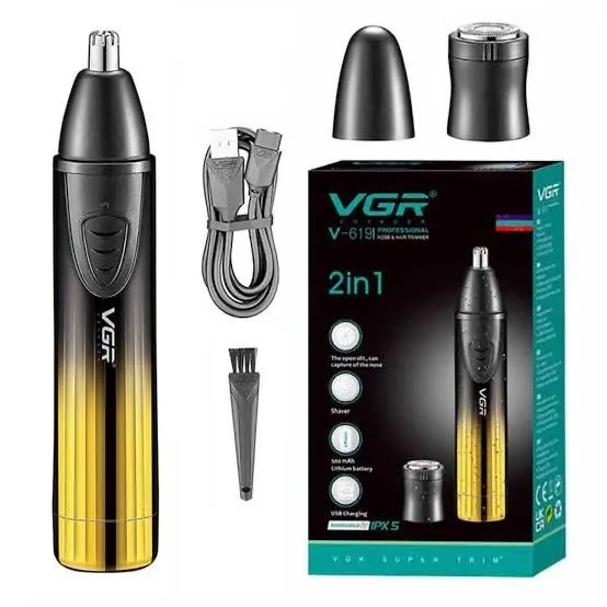 БЕПУЛ Доставка,Триммер для бороды носа и ушей VGR V-619 USB-зарядка — фото 1
