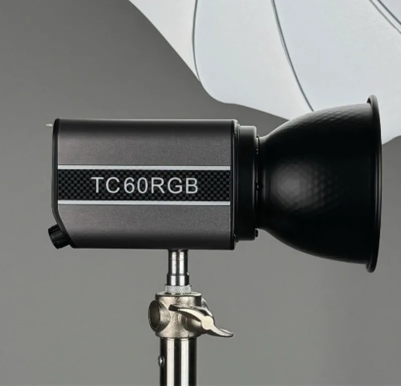 Видеосвет профессиональный TC-60 RGB 60W, COB + RGB, 2700–6500K — фото 6