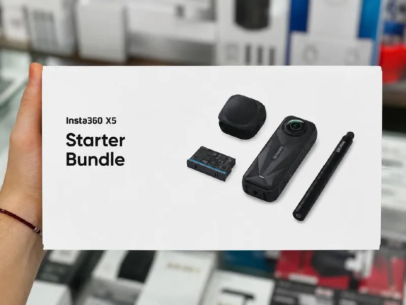 Камера экшен insta x5 Starter bundle