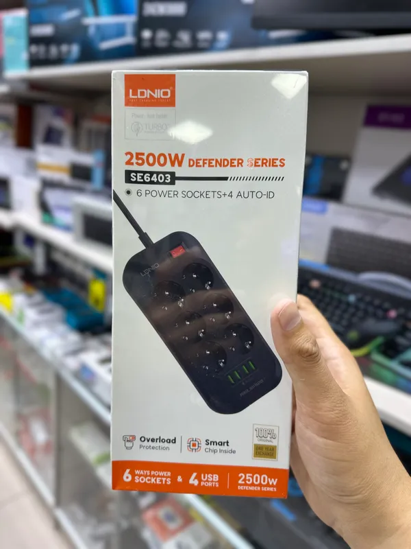 LDNIO SE6403 – 6 ta Rozetka + 4 LDNIO SE6403 – 6 ta Rozetka + 4