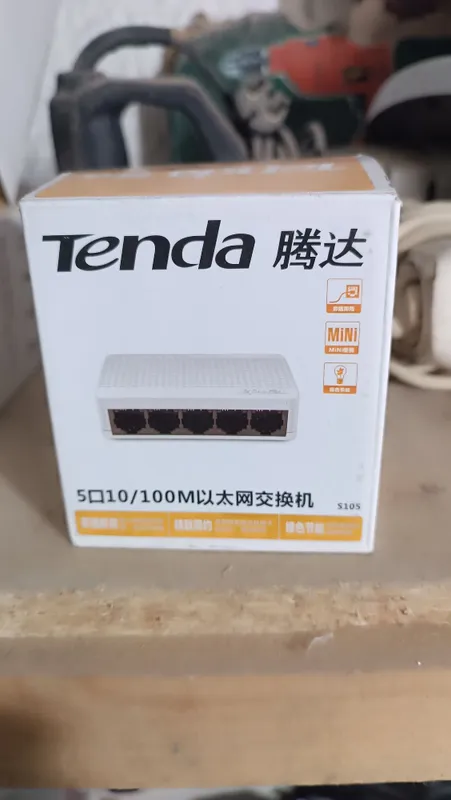Это настольный 5-портовый коммутатор Tenda S105 Fast Ethernet 1 Это настольный 5-портовый коммутатор Tenda S105 Fast Ethernet 1