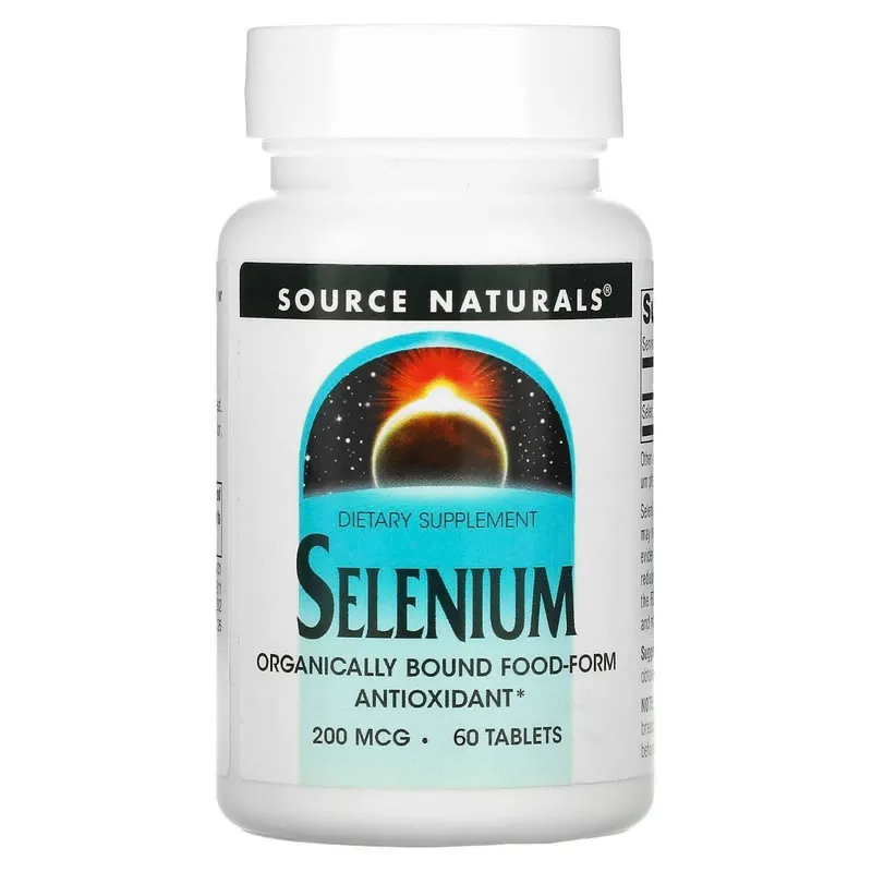 Селен, Selenium, Source Naturals.200 мкг.120 таблеток — фото 2
