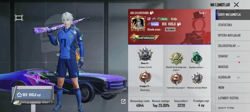 Pubg Akaunt sotiladi 120.Ming — фото 1