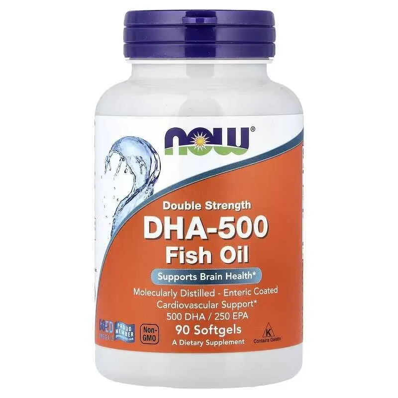 NOW Foods DHA-500 DHA-1000 omega — фото 1