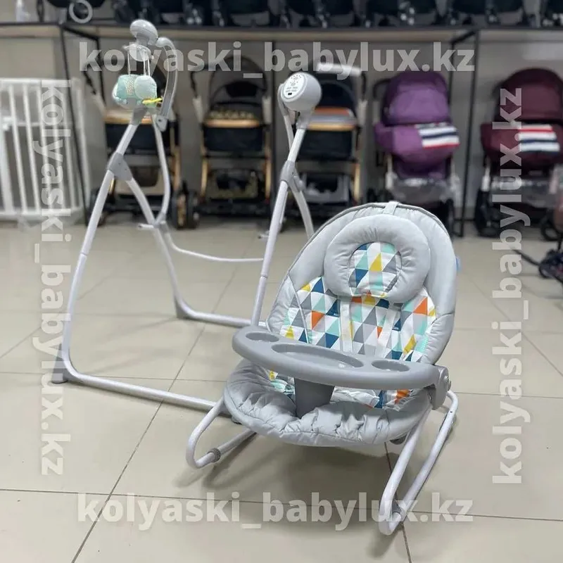 Maribel 2 in 1 elektr tebranuvchi belanchak-shezlong / Qadoqda yangi! 2