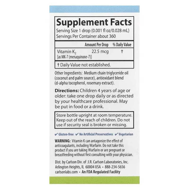 Carlson Super Daily K2 10.16 ml — фото 5