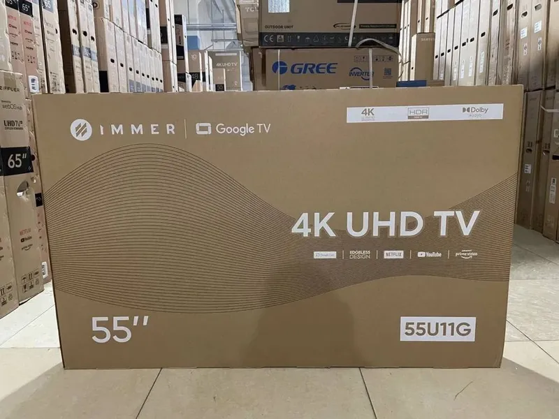 Телевизор IMMER 55/65 4K UHD google tv бесплатная доставка