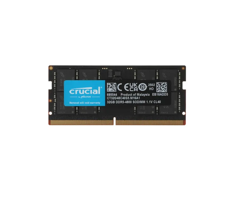 | SO-DDR5 32GB 4800MHz PC5-38400 Crucial tezkor xotirasi 1 | SO-DDR5 32GB 4800MHz PC5-38400 Crucial tezkor xotirasi 1