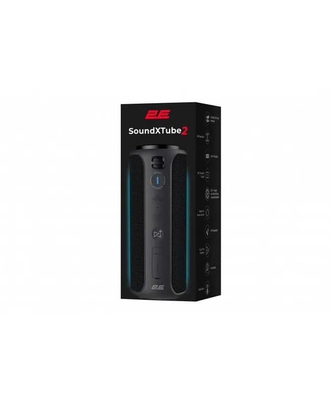 } Колонка 2E SoundXTube2 TWS Black — фото 1