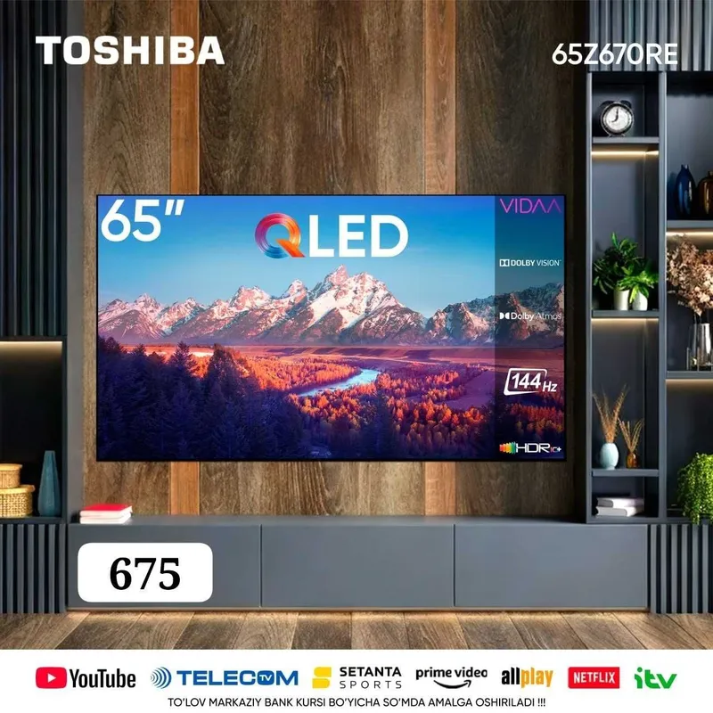 Телевизор Toshiba 65Z670RE 144HZ От официального дилера