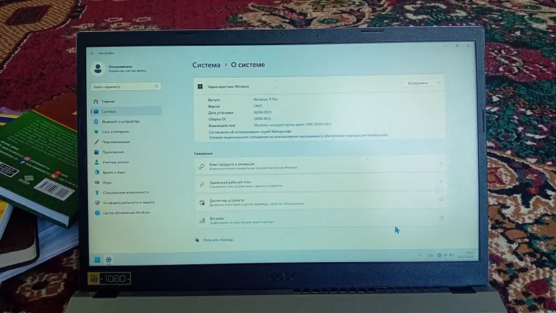ACER AMD Ryzen 7. 5700 U. Xotirasi 512. Operativka 16. Windows 11pro. — фото 4