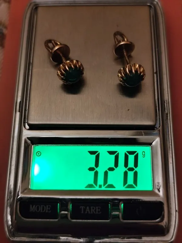 Золотые пуссеты 583 пробы 3