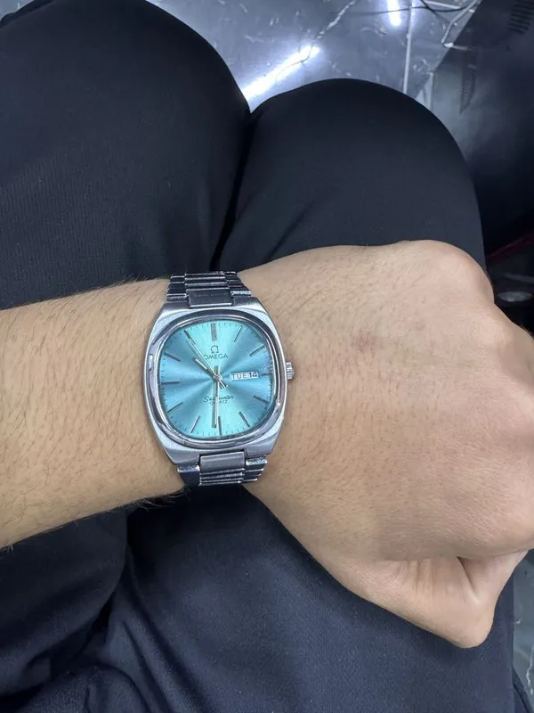 Omega seamaster tiffany blue