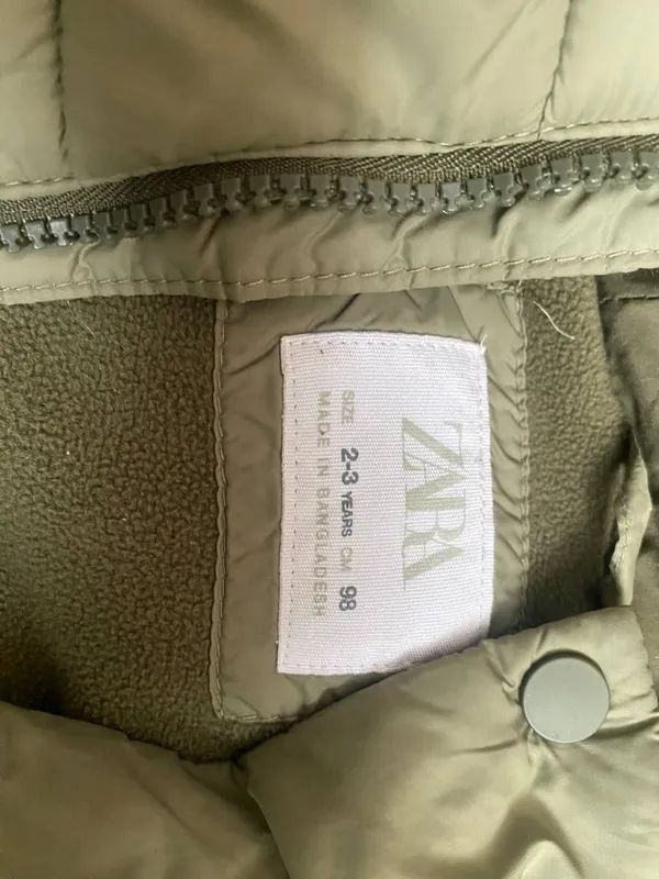 Куртка в отличном , очень теплый , внутри флис ,Zara 2-3 лет Цена : — фото 1