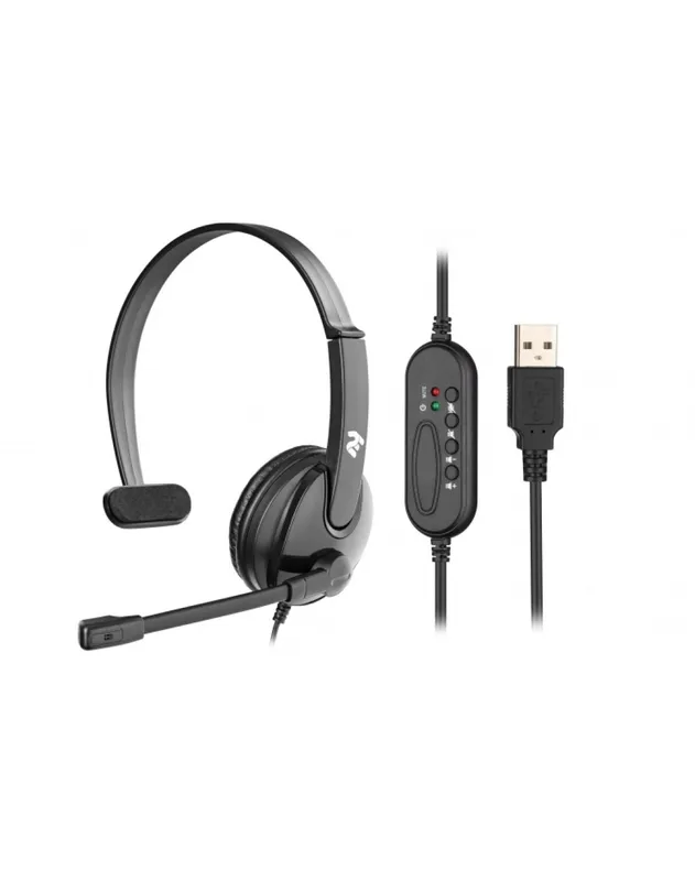Проводные наушники 2E Stereo Headset CH12, закрытые, всенапр. микрофон, черные — фото 2