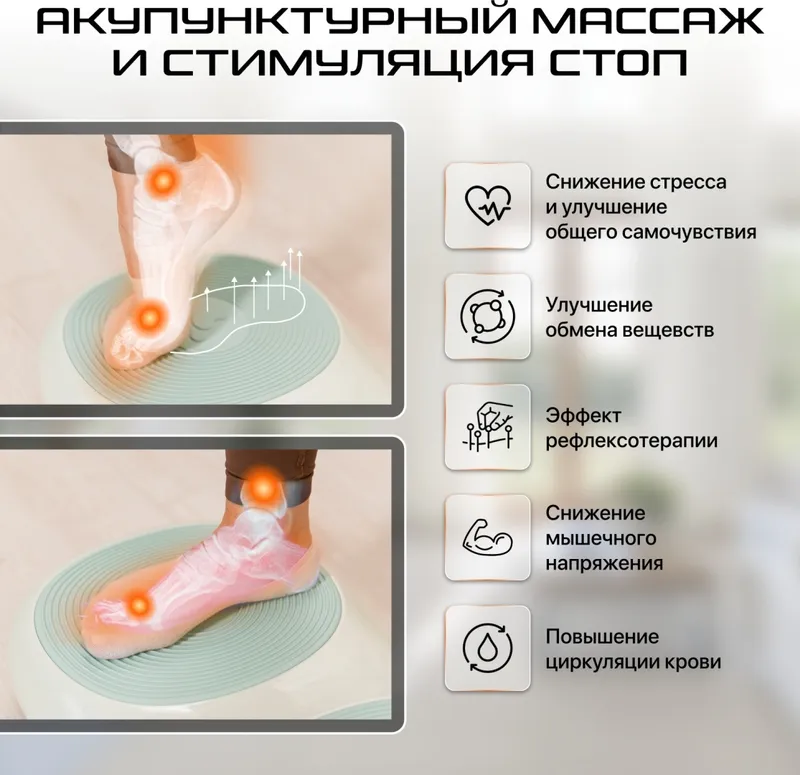 Виброплатформа Genau VibroFit V3 Minty Vibe — фото 5
