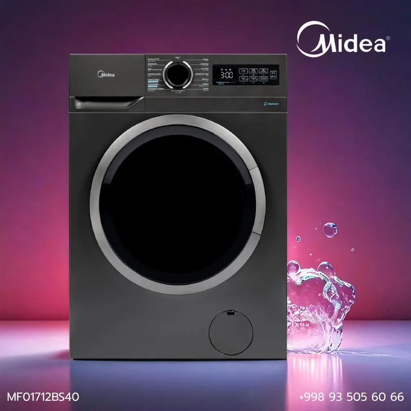 Стиральная машина Midea Inverter 7кг MF01712BS40TC