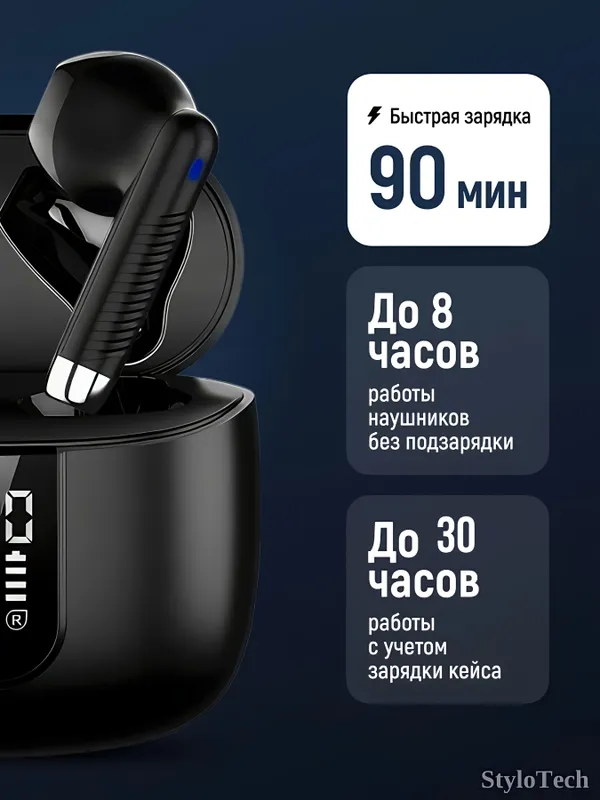 Беспроводные наушники сенсорные с шумоподавлением 2 Беспроводные наушники сенсорные с шумоподавлением 2