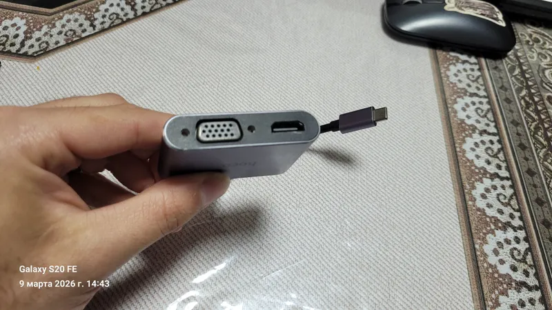 НВЗО Есо, конвертер Туре-С на НDМI+ VGA +USB3.0+PD — фото 7