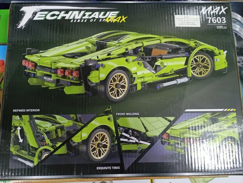 Konstruktor Lamborghini Sian Technic (1280 detal) / Yangi Lego analog 2