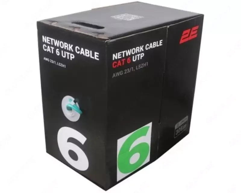 кабель 2E CAT 6 2E-CBL6EUTP-LSZH1-GRN