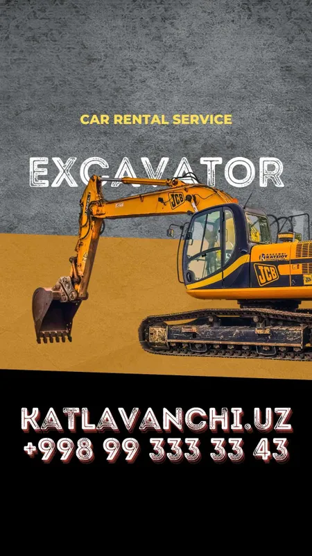 Ekskavator va HOWO yuk mashinasi xizmati — Toshkent
