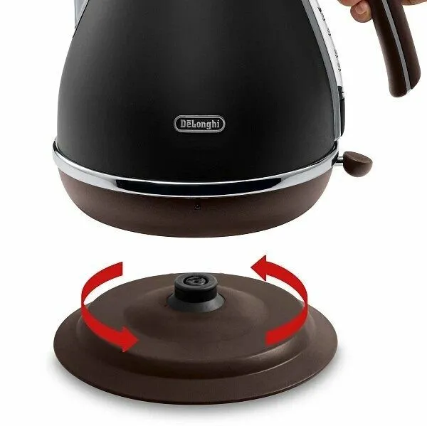 Электрочайник Delonghi Icona Vintage KBOV2001BK, 1.7л, 2000Вт 6 Электрочайник Delonghi Icona Vintage KBOV2001BK, 1.7л, 2000Вт 6