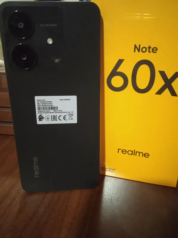 realme Note 60x 4GB 128GB цвет чёрный, состояние новое 2 realme Note 60x 4GB 128GB цвет чёрный, состояние новое 2