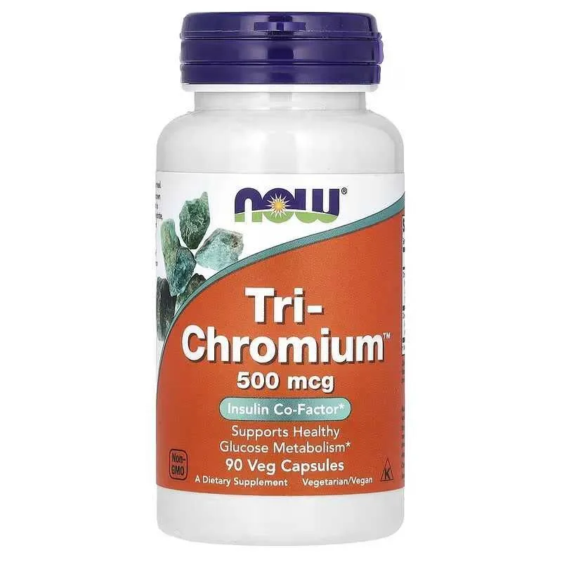 NOW Foods Tri-Chromium Tri Chromium Chrom хром 500 мкг, 180 капсул 2