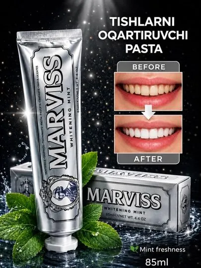 Зубная паста Marvis, отбеливающая для всех 2