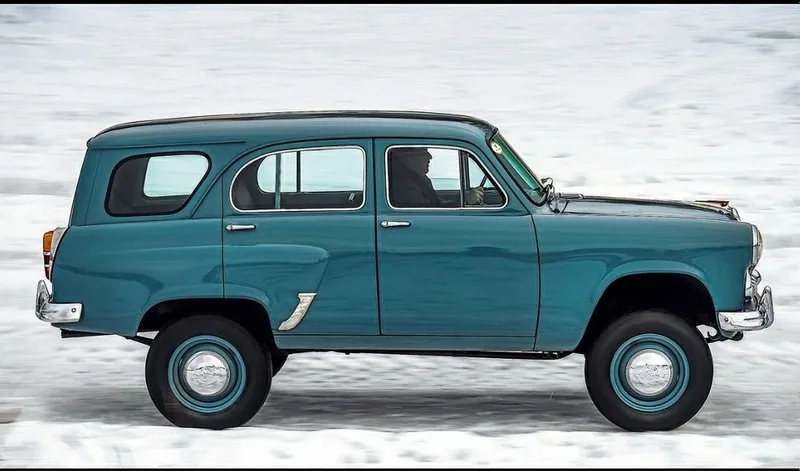 Первий советский лухкавоой автомобиль жип 4х4 москвич м 411. — фото 6