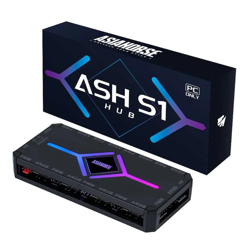 ARGB Хаб для кулеров ASIAHORSE ASH-S1 PWM Fan Hub