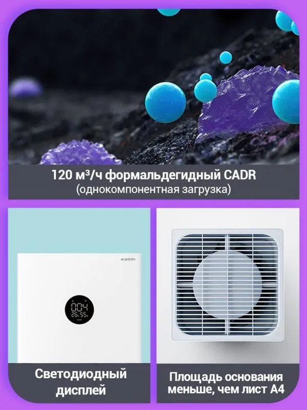 Xiaomi smart air purifer 4 pro глобал очиститель до 60 кв.м.Гарантия — фото 2