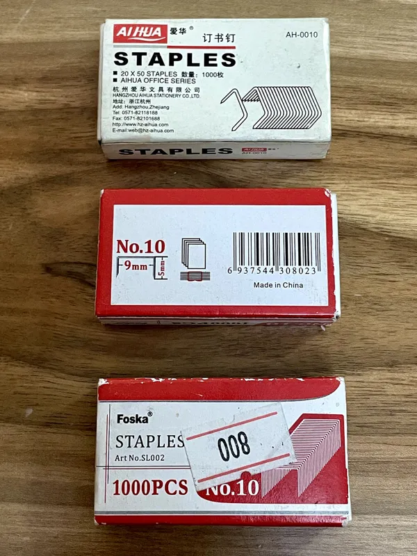 Скобы для канц-го степлера №10/10-sonli ofis stapler uchun shtapellar. — фото 2