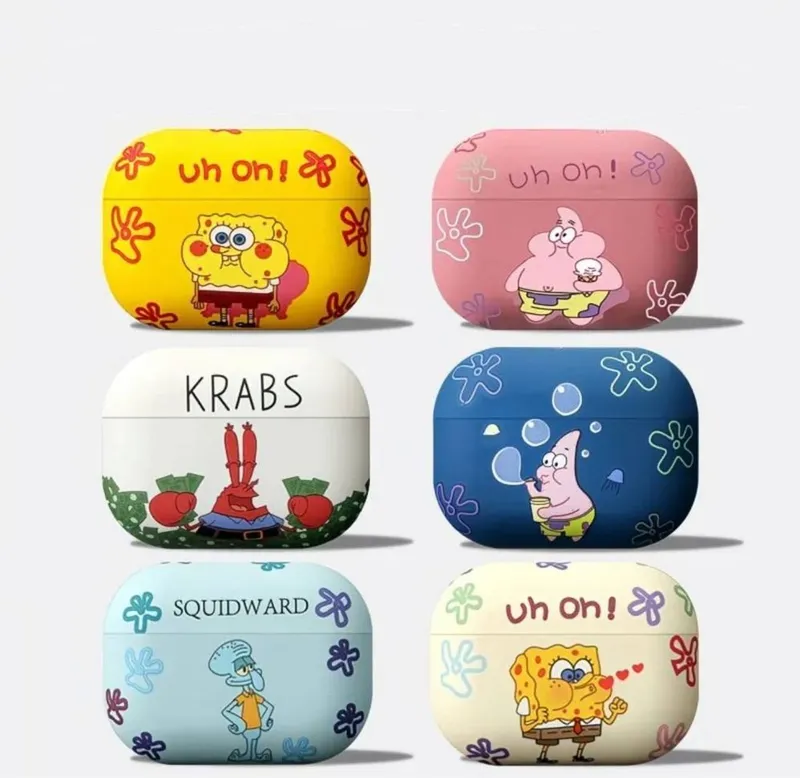 SpongeBob qahramonlari tushirilgan AirPods g‘iloflari 1 SpongeBob qahramonlari tushirilgan AirPods g‘iloflari 1