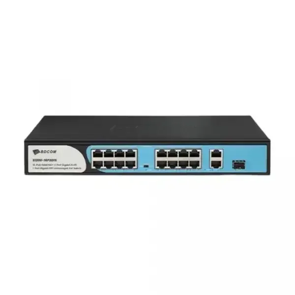 BDCOM S1200-16P2G1S — 16-портовый PoE-коммутатор BDCOM S1200-16P2G1S — 16-портовый PoE-коммутатор