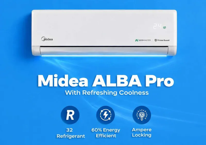 Кондиционер MIDEA модель ALBA Pro - 24,000 Btu / Inverter / EcoMaster 1 Кондиционер MIDEA модель ALBA Pro - 24,000 Btu / Inverter / EcoMaster 1