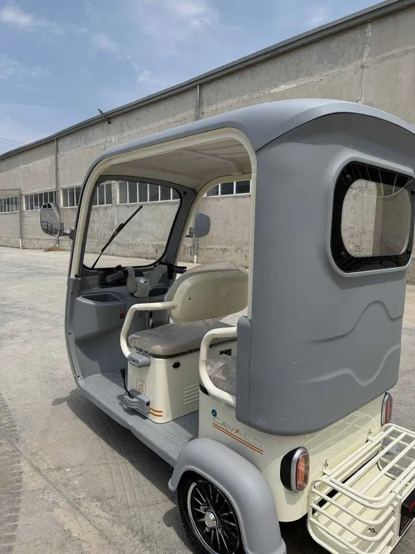 yopiq kabinali uch g‘ildirakli elektr Skuter 5