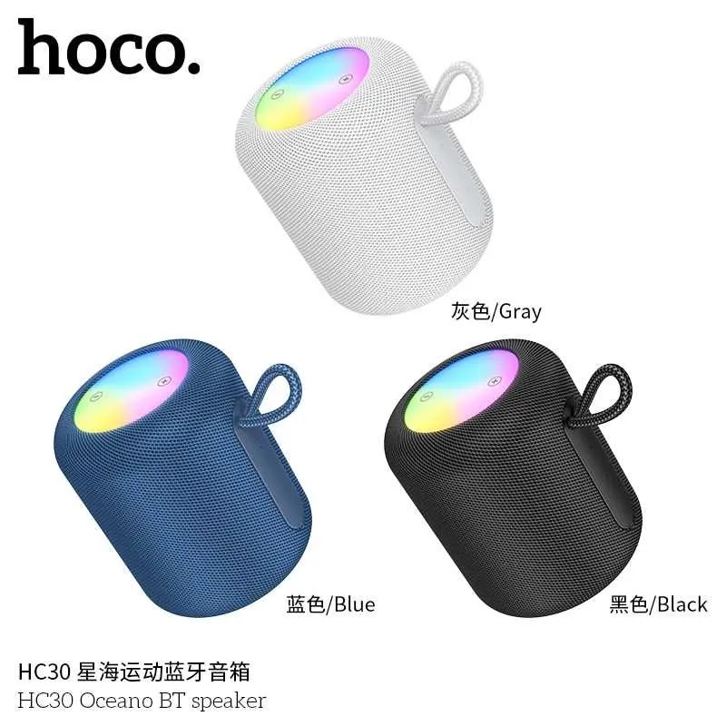 Hoco HC31 Oceano портативная колонка с цветной LED-подсветкой (IPX4) — фото 2