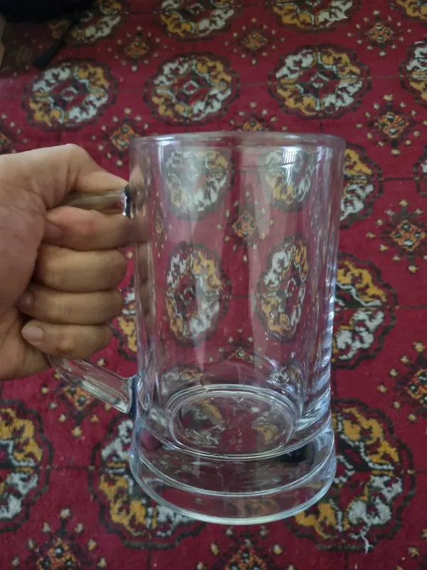 Set of 2 Premium 660ml Glass Mugs – For Beer or Milkshakes — фото 3