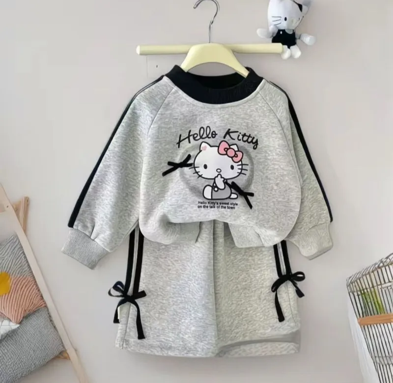 Спортивный костюм двойка, теплый Hello Kitty, Китти 1