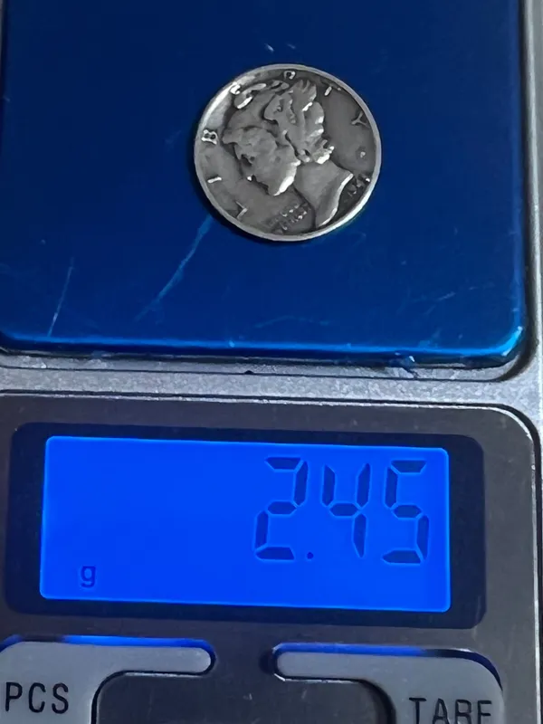 Mercury dime серебро — фото 3